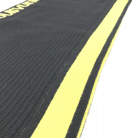 Auth LOUIS VUITTON MP2238 Snood Logo Bicolor Scarf wool Black/yellow - Picture 4 of 16